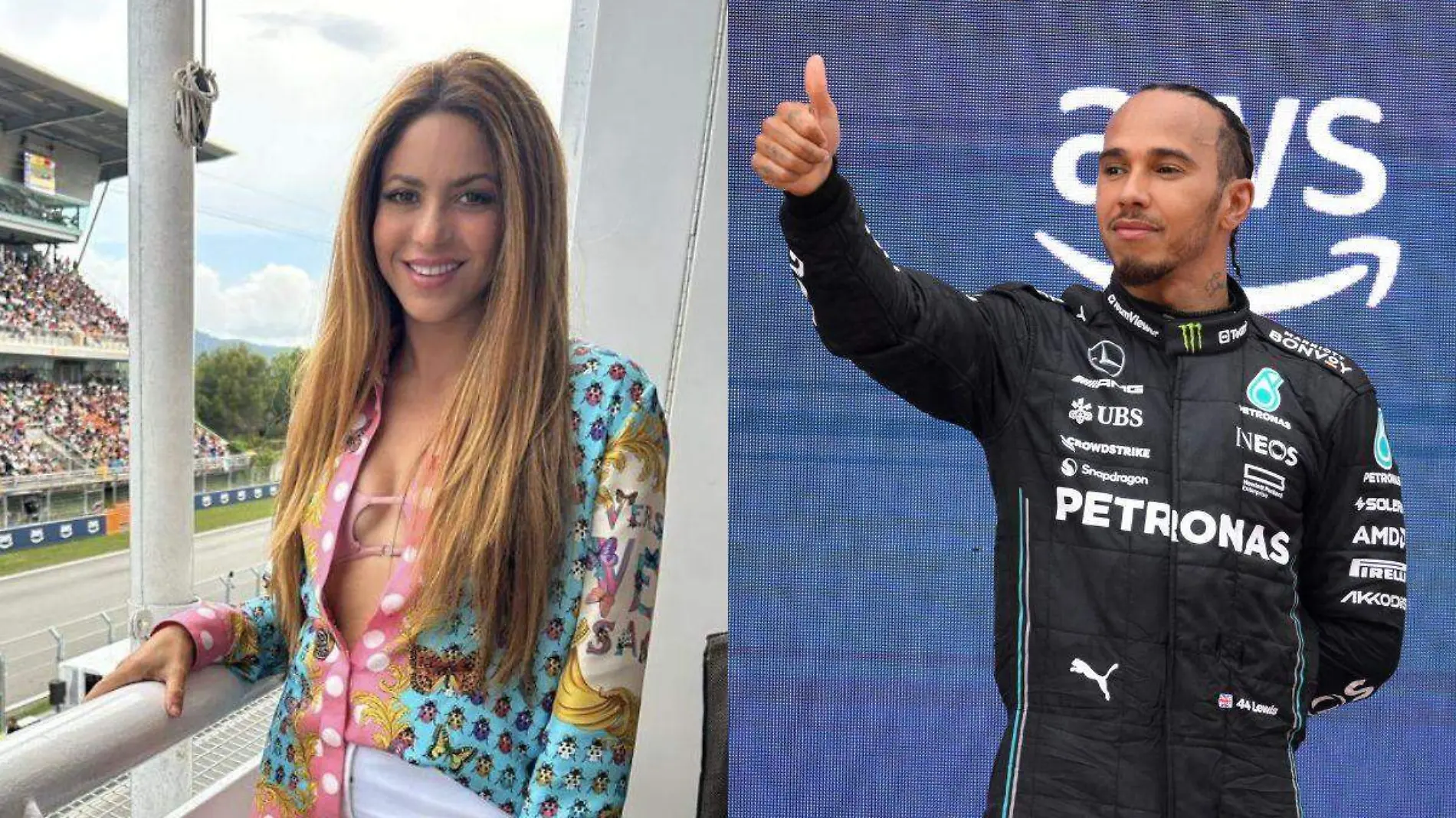 Shakira vuelve a Barcelona al GP de España donde corre Lewis Hamilton